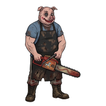 Pork Chop Sawtell, the skinner